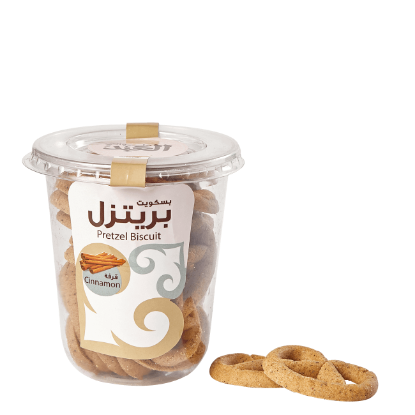 كب بسكوت بريتزل بالقرفة