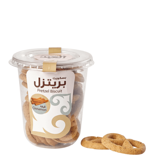 كب بسكوت بريتزل بالقرفة
