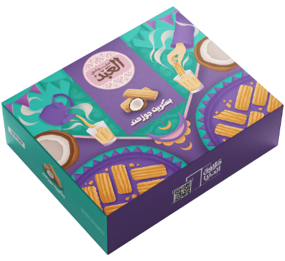 بسكويت جوز هند 72 قطعة	