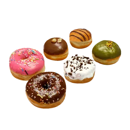 Value Packs Donuts 6 Pieces - عبوة السعادة و التوفير 6 قطع دونتس