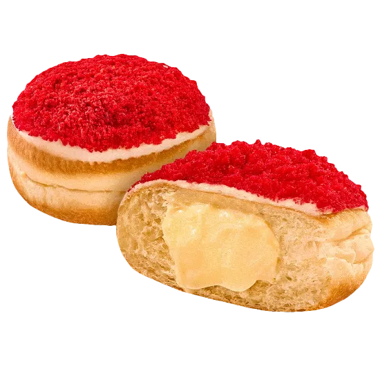 Cheese Red Velvet Filled Doughnut - دونتس فيلد تشيز ريد فيلفت