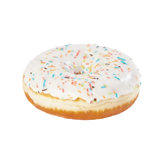 Sprinkled White Doughnut - دونتس أبيض بالسبرينكلز