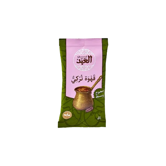 El Abd Medium Roasted Blended Turkish Coffee 40 gm - بن العبد محوج وسط 40 جرام