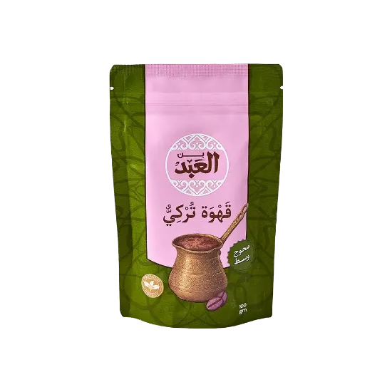 El Abd Medium Roasted Blended Turkish Coffee 100 gm - بن العبد محوج وسط 100 جرام
