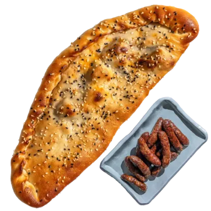 Sausage Manaqesh - منقوشة سجق