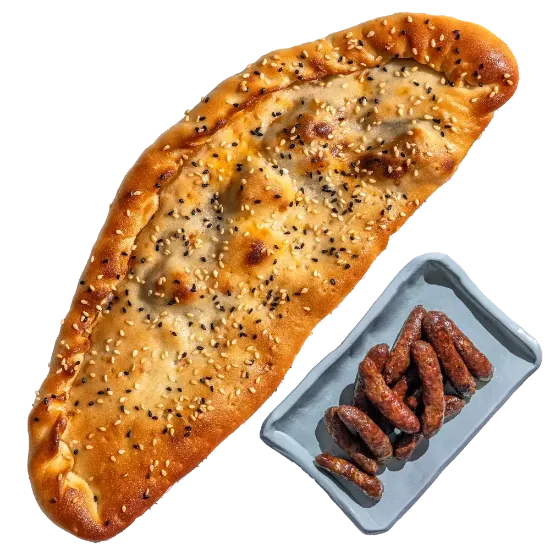 Sausage Manaqesh - منقوشة سجق